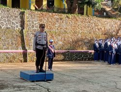 Police Goes to School, Polisi Ciamis Jadi Inspektur Upacara Sekaligus Pembina Siswa